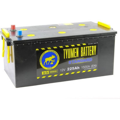 Аккумуляторная батарея TYUMEN BATTERY Тюмень standard 6ст -225 евро.конус