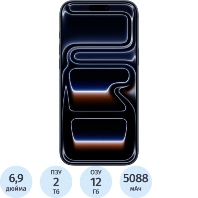 Смартфон Apple iPhone 17 Pro Max 2Tb Темно-синий MG014KH/A