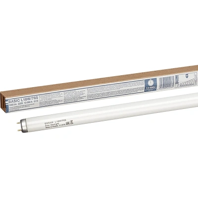 Лампа люминесцентная Osram L 18W/765 G13 6400К хол.дневн. 25шт/уп