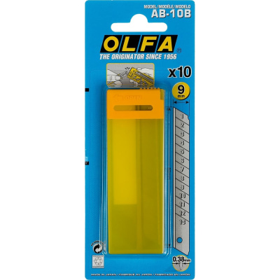 Лезвие сегментированное (9х80х0,38 мм; 10 шт.) OLFA