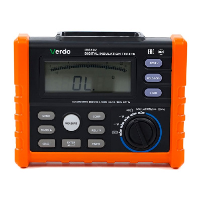Измеритель сопротивления изоляции VERDO IH6102 (Мегаомметр) до 2500В