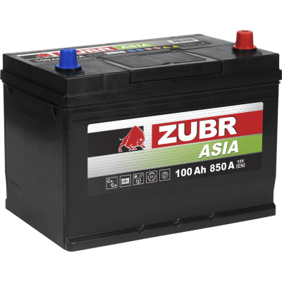 Аккумуляторная батарея ZUBR Premium Asia 100Ah R+ (нижний борт)