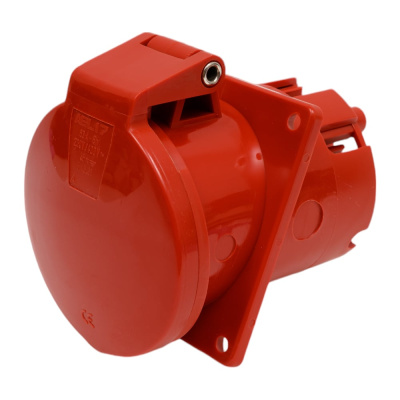 Фланцевая розетка ABL 5P 63А 400V, IP67, 100x100 MM