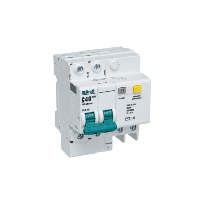 Дифференциальный автомат Dekraft ДИФ101-2Р-040А-100-C
