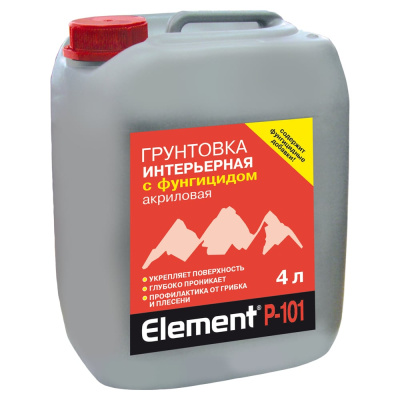 Грунтовка с фунгицидом ALPA Элемент Р-101 4л