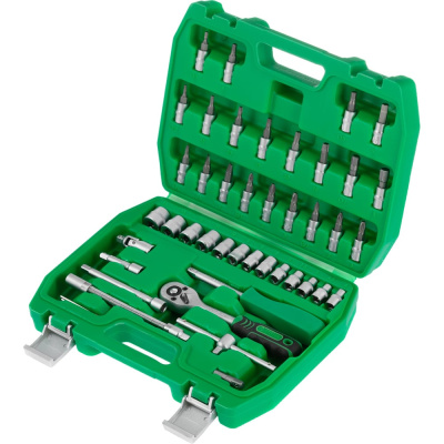 Набор инструментов INTERTOOL 46 шт, 1/4", Cr-V
