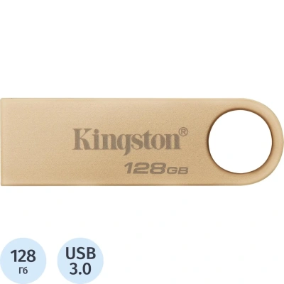 Флеш-память Kingston DTSE9G3/128GB 220MB/s Metal USB 3.2 Gen1 DataTraveler