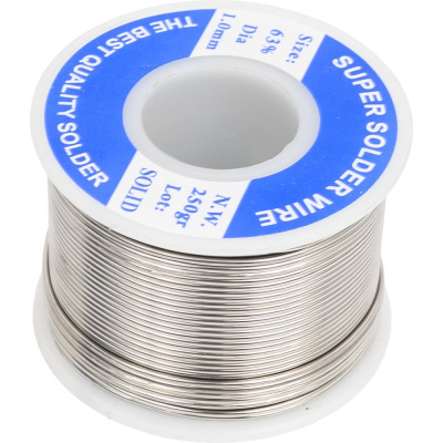 Припой PK-63S10F Pro'sKit 1.0мм 0.25кг Sn63/Pb37 (без флюса)