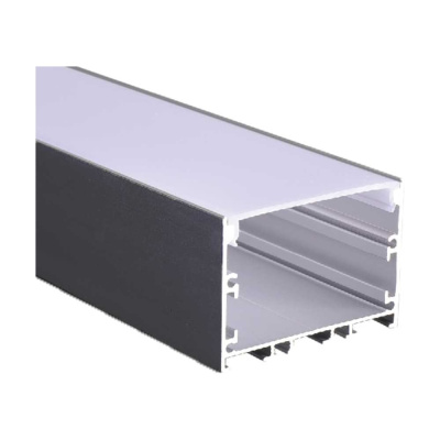 Профиль Jazzway PAL 5035-BLACK черный (комплект) накладной 2м анодированный