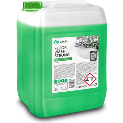Моющее средство для мытья пола Grass Floor Wash Strong 1 л моющая жидкость, уборка, дом, кухня, канистра 21 кг
