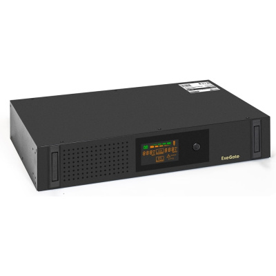 ИБП ExeGate ServerRM UNL-800.LCD.AVR.2SH.3C13.USB.2U 800VA 480W, Color LCD, AVR, 2*Schuko+3*C13, USB, 2U