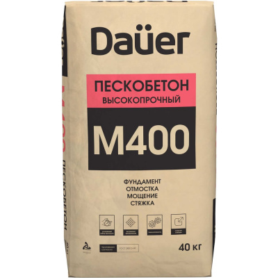 Высокопрочный армированный пескобетон Daüer М-400 Dauer