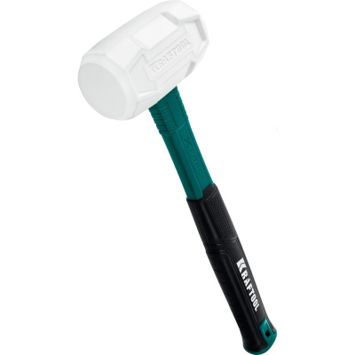 Резиновая киянка 450 г белая KRAFTOOL X-force 2077-45 - экстремально-прочный профессиональный инструмент для