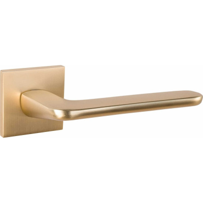 Дверная ручка PUERTO Гляссе серия SLIM золото матовое сатинированное INAL 555-03 slim SSG