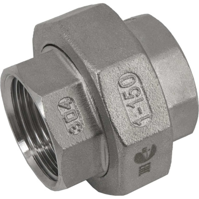 Американка NEWKEY вр/вр нержавеющая сталь AISI304 DN25 (1), (CF8), PTFE, PN16 NK-ADD25/4