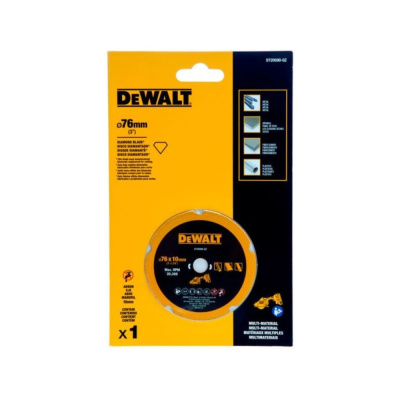 Отрезной диск алмазный Dewalt по мультиматериалу, 76x10 мм