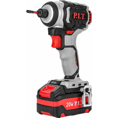 Винтоверт P.I.T. IMPACT аккум. бесщёточный (20В, 230Нм, 3ск, HEX 1/4, 1х4Ач,ЗУ,кейс)