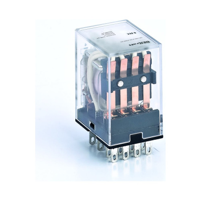 Промежуточное реле Dekraft ПР-102, 3 А, 380 В AC, 4 контакта, LED