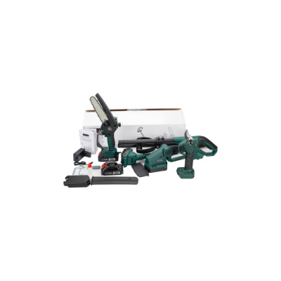 Набор аккумуляторного инструмента Zitrek (ZKCP20V, ZKGS20, GreenSaw 20-150, штанга 180 см), 4-в-1, 2x2,0 А·ч 083-2062