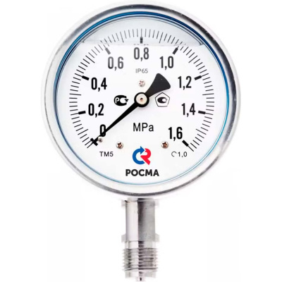 Коррозионностойкий манометр РОСМА ТМ-521Р.00 D240-00677