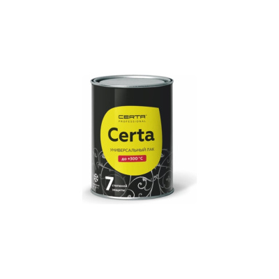 Лак универсальный 7 степеней защиты до 300°С Certa 0,8кг