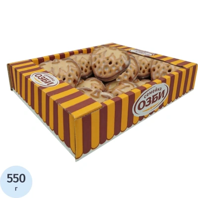 Печенье Семейка ОЗБИ с мармеладной начинкой вкус персик-манго, 550г