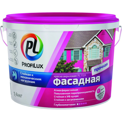 Фасадная краска Profilux PL-112А влагостойкая