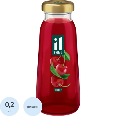 Нектар IL Primo Вишня, осветленный, стекло 0,2л