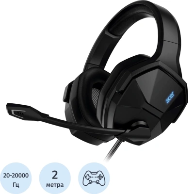 Гарнитура Acer OHW312 черный 2м мониторные USB (ZL.HDSEE.007)