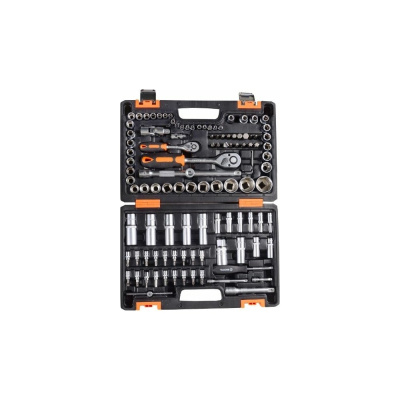 Набор инструментов Вихрь 1/2", 1/4", CrV, в кейсе, 108 предметов