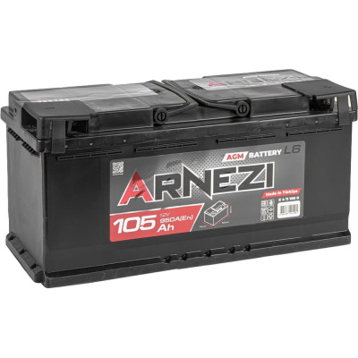Аккумулятор Arnezi AGM Start-stop 105 А/ч обратный R+ 390x175x190 L6 EN 950 А