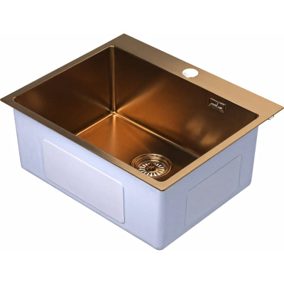 Мойка настол.монтаж MIXLINE PRO бронза, 60x50 3,0 выпуск 3 1/2, 22см, с сифоном