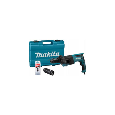 Перфоратор Makita SDS+,800Вт,26мм,огр. глубины, кейс, б/зажимной патрон