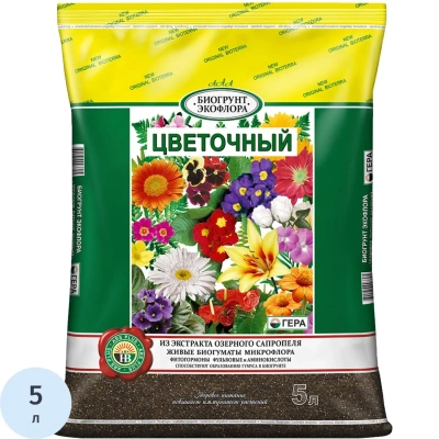 Грунт Био Цветочный 5л, 01005