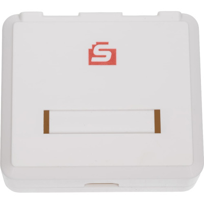 Корпус настенной розетки SYSMATRIX для установки 2-х вставок типа Keystone Jack белый (5шт) MB 2WH.VI5