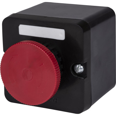 Кнопочный пост ПКЕ TDM ELECTRIC 212-1 У3, красный гриб с фиксацией, IP40