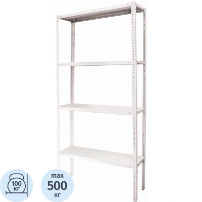 Стеллаж металлический P_МС-15/57 с 4-мя полками 700х500х1500