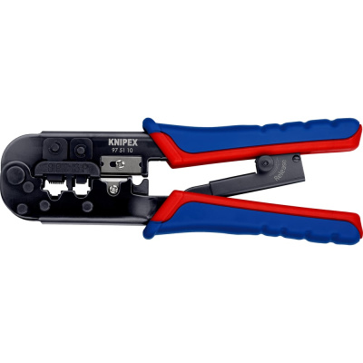 Пресс-клещи для штекеров KNIPEX RJ (Western), 2 гнезда, RJ 11/12, RJ 45, 190 мм