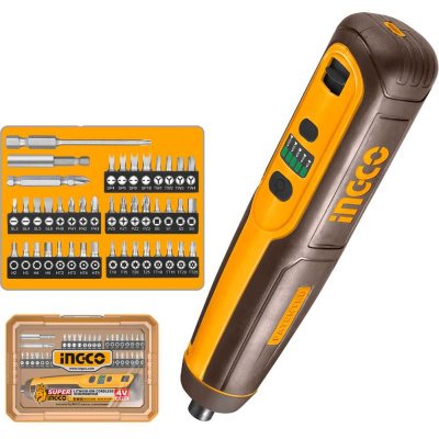 Аккумуляторная отвертка 4В, 5Hm, 1/4 USB type-C SUPER NGCO INGCO