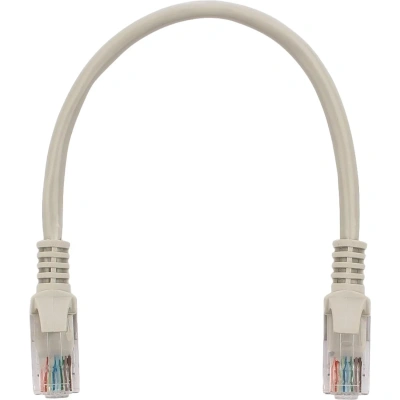 Патч-корд UTP Cablexpert PP12-0.25M кат.5e, 0.25м, литой, сер