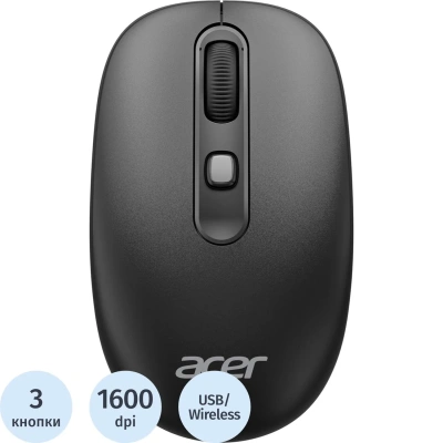 Мышь компьютерная Acer OMR502 черн,1600dpi,USB 4but(ZL.MCE11.01A)
