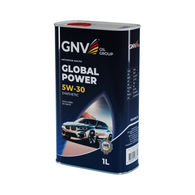 GNV Global Power 5W-30 — всесезонное синтетическое моторное масло для бензиновых и дизельных двигателей легковых