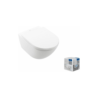 Подвесной Villeroy & Boch цвет-альпийский белый, комбинированная упаковка 4670TS01 лаконичного дизайна