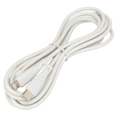 Кабель USB2.0 Type-C-Lightning, 2 м, CABLEXPERT, 2.1 А, 20 Вт, PD, медь, белый, CCB-USB2-CMAPO1-2MW