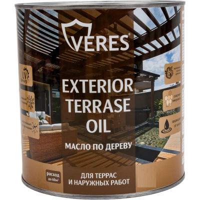 Масло для дерева VERES Exterior Terrase Oil, 8,5 л, графит