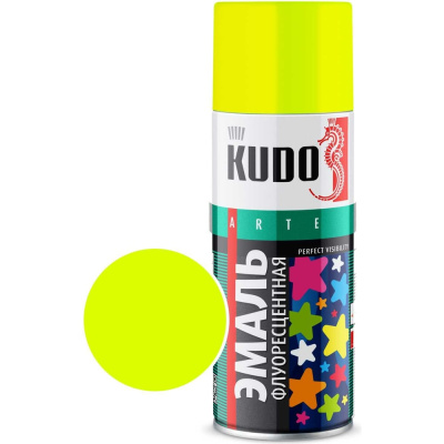Эмаль флуоресцентная KUDO лимонно-желтая