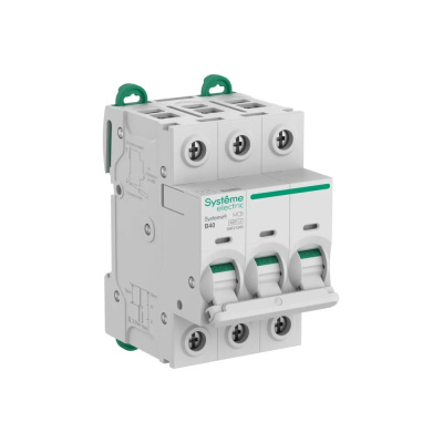 Автоматический выключатель (АВ) Systeme Electric Systeme9 хар-ка B, 40 A, 3 P, 6 kA, 400 В