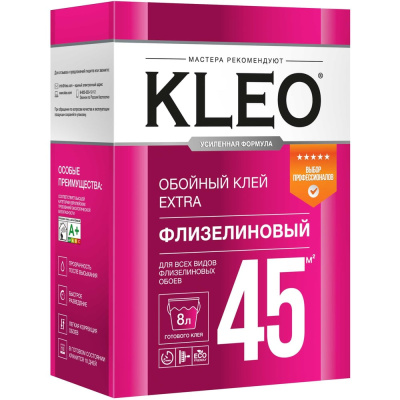 Сыпучий клей для флизелиновых обоев KLEO 030 EXTRA 45
