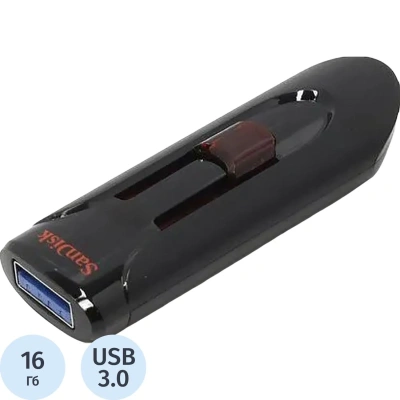 Флеш-память SanDisk CZ600 Cruzer Glide 16Gb/USB 3.0 (SDCZ600-016G-G35)