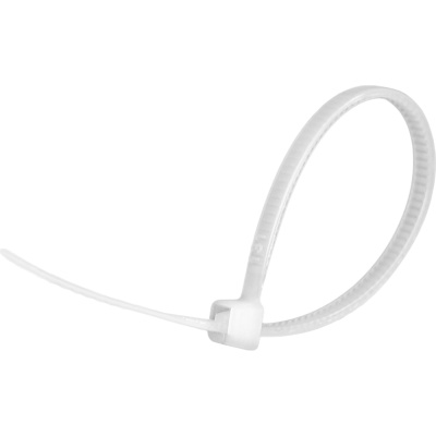 Нейлоновые стяжки vertextools 5х350, белый, 100 уп